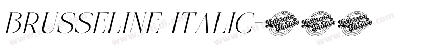Brusseline Italic字体转换